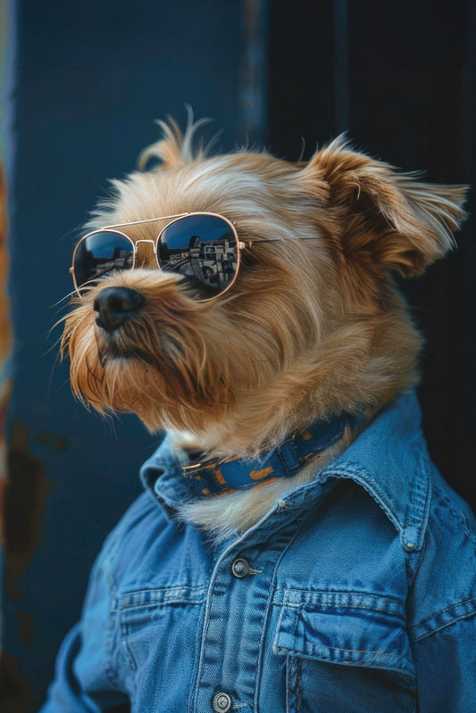 Hund Coolio - Hochwertige Dibond-Dekoration für Ihr Zuhause