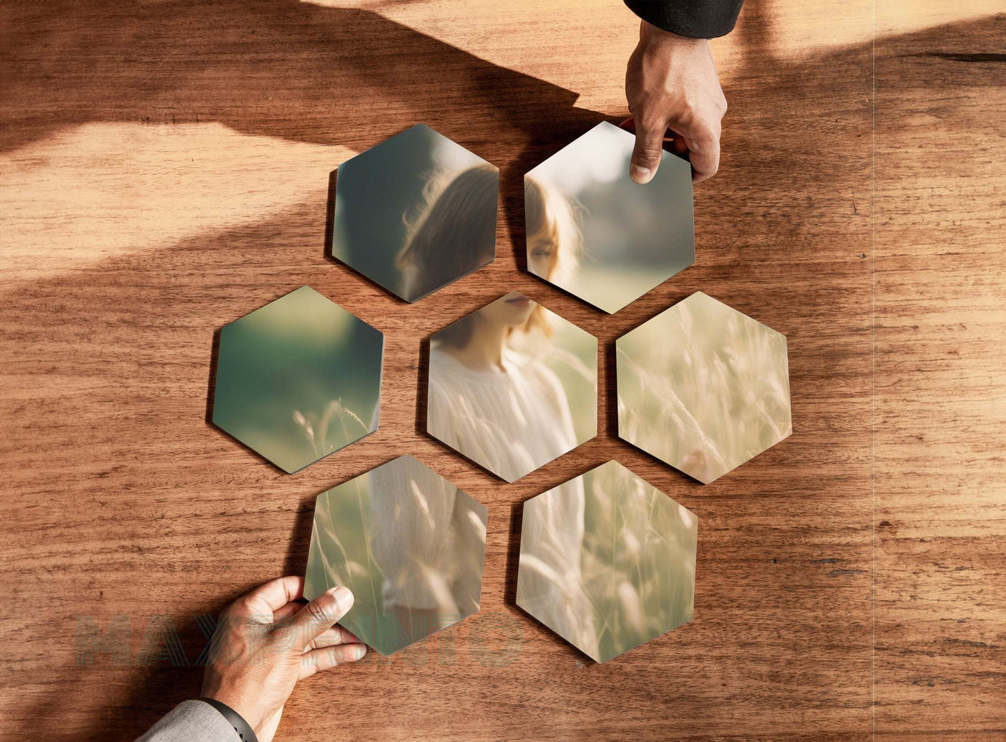 Hexagone - Premium, Butlerfinish und Acryl Qualität MAXPRINTO