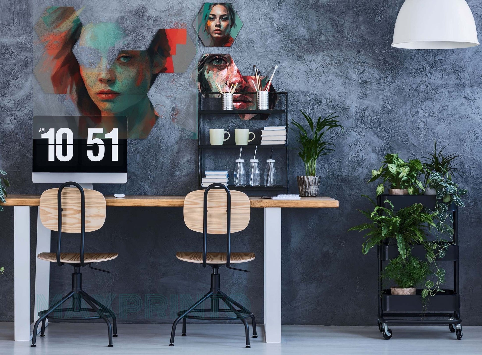 Hexagone - Premium, Butlerfinish und Acryl Qualität MAXPRINTO