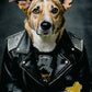 Hund Rider auf Alu-Dibond – Stilvolle Wandkunst für Tierliebhaber!