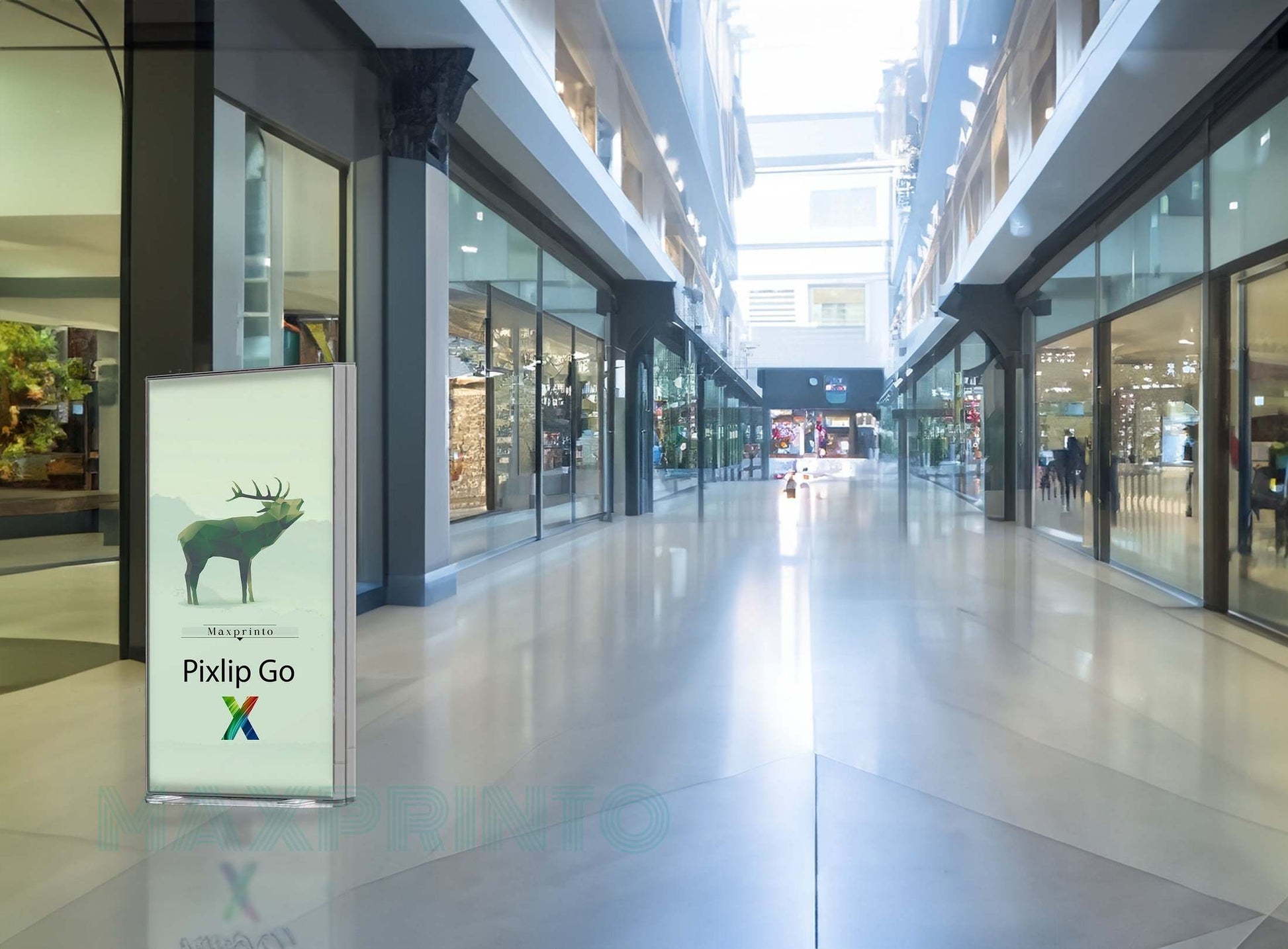 Pixlip Go Rahmen - Leicht transportierbarer LED Rahmen MAXPRINTO