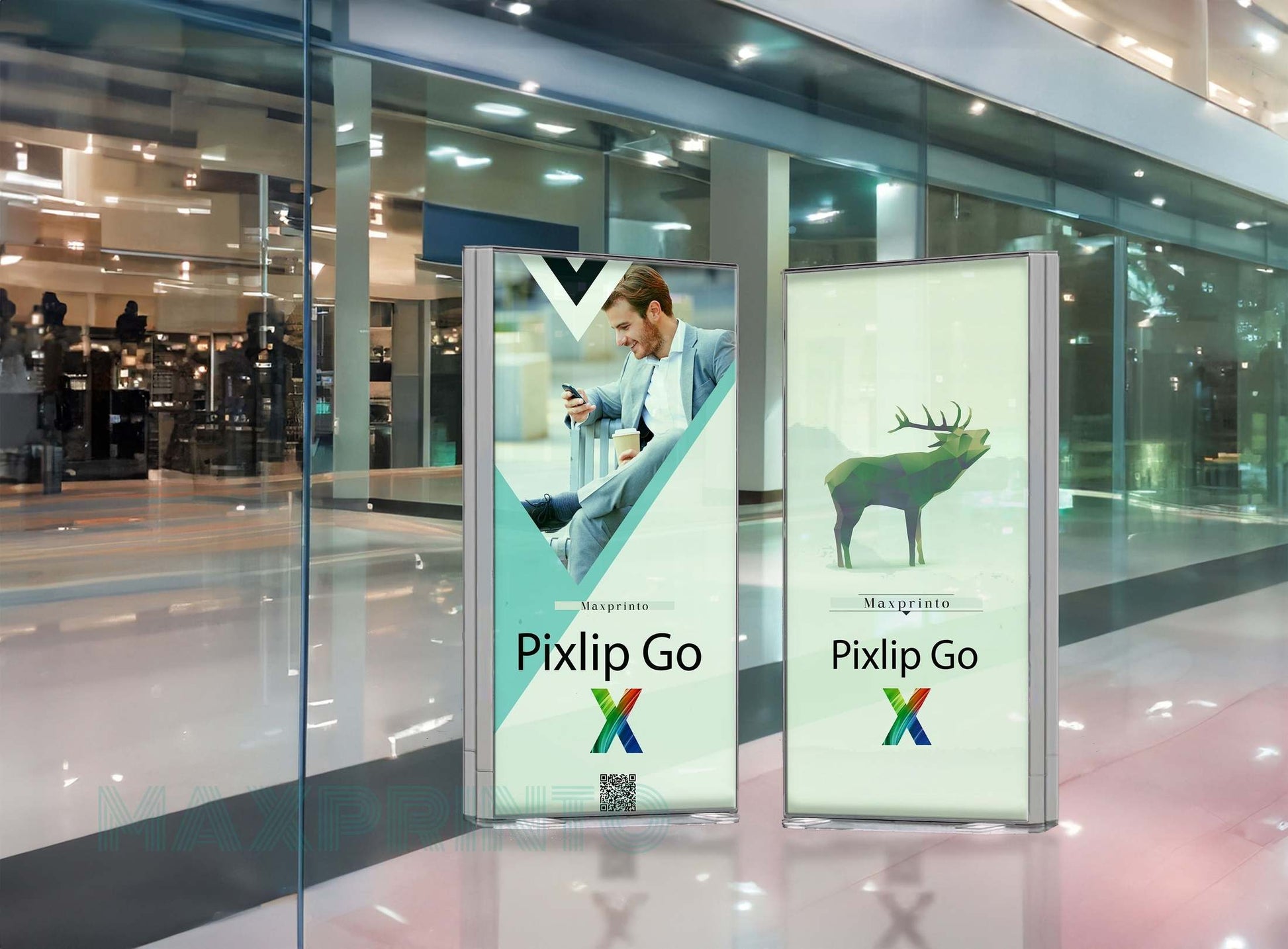 Pixlip Go Rahmen - Leicht transportierbarer LED Rahmen MAXPRINTO