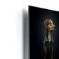 Hund Bodo - Der Charme eines treuen Begleiters in stilvollem Design auf Alu-Dibond