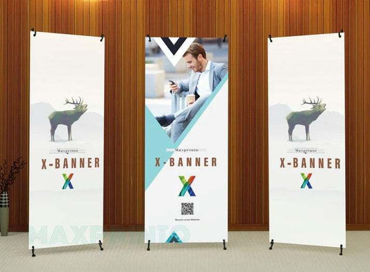 X-Banner - Freistehendes Banner mit X-Ständer MAXPRINTO